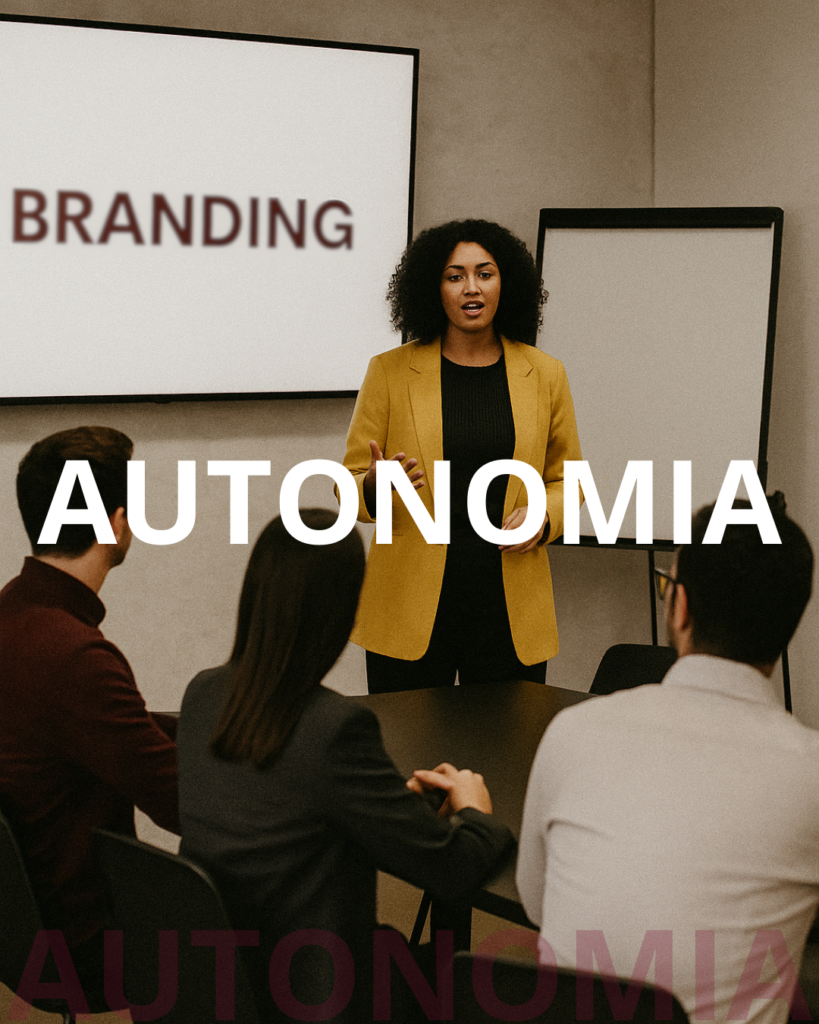 autonomia de negócio, treinamentos, marca, desenvolvimento de marca, branding